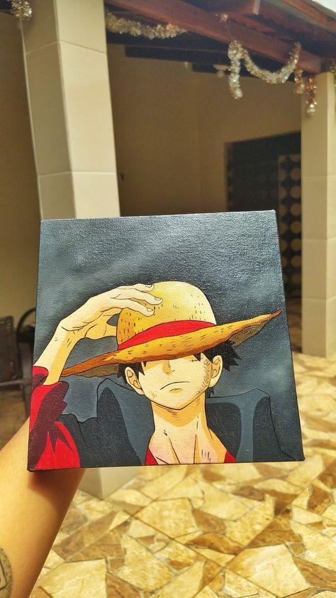 Dragon Ball Acrylic Painting, Zoro One Piece Canvas Painting, One Piece Acrylic Painting, Marvel Paintings On Canvas, One Piece Painting Canvases, Zoro One Piece Art, One Piece Watercolor, Zoro Painting, Luffy Painting