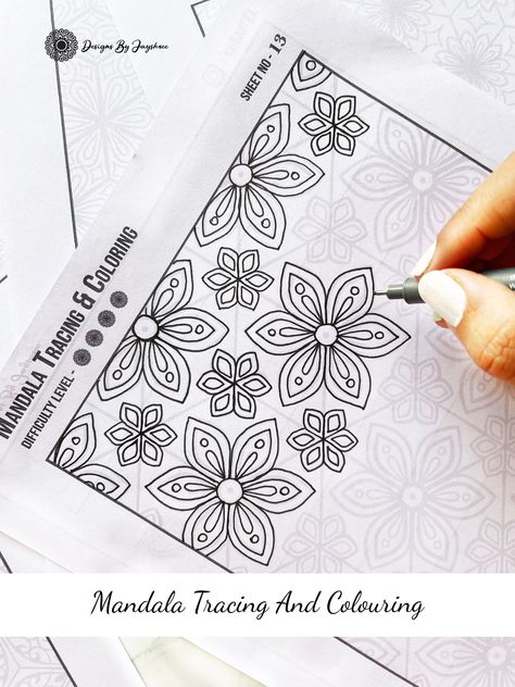 Mandala Tracing Sheets, Mandala Practice, Mandala Inspiration, Pattern Sheets, Mandala Digital, Journal Lettering, Tracing Sheets, Lettering Ideas, Mandala Design Pattern