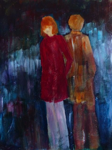 STRANGERS, acrylic painting by Monique Gray Strangers Aesthetic, Koi Painting, Abstract Figures, Friend Painting, Cartoon Painting, Healthy Snacks On The Go, Snacks On The Go, Concept Board, Drawing Videos