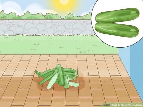 4 Ways to Keep Bees Away - wikiHow Bee Repellent, Bee Removal, Outdoor Dinner Parties, Bees And Wasps, Attracting Bees, Outdoor Dinner, Pool Parties, Bbq Party, Bright Flowers