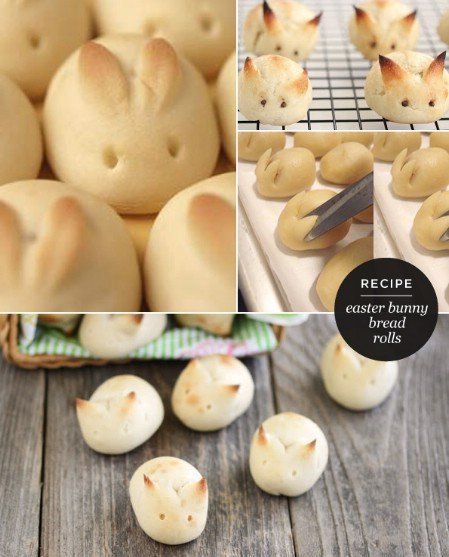 Adorable Easter Bunny Rolls - 100 Easy and Delicious Easter Treats and Desserts Easter Bunny Rolls, Bunny Rolls, Bunny Bread, Easy Easter Treats, Decorações Com Comidas, Easter Bread, Idee Pasto, Treat Ideas, Easter Candy