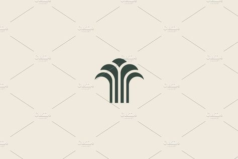 Tree Fountain, Beach Logo, Finance Logo, Vector Trees, Tree Logos, Abstract Tree, Abstract Logo, Market Shopping, Creative Market