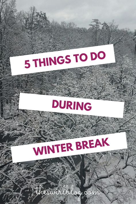 Winter break is the new summer break. No responsibilities, obligations, or chores–at least for the first couple of days. I love seeing my friends from home again. The weeks are filled with finding my gym rhythm again, brunch, and long nights of laughing and story telling. Check out my list of things to do during winter break: Things To Do During Winter, Winter Break Quotes, Winter Math Centers, Family Landscape, Snow Love, Photography Coffee, College Writing, Winter Math, Broken Home