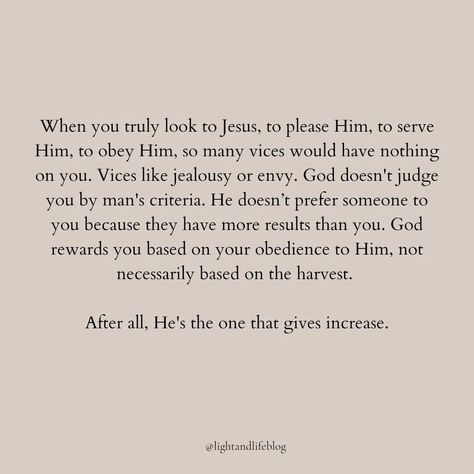 The moment you take your eyes off Jesus, you lose your balance, you start to sink. As long as your eyes remain on Him, you can be sure that your heart would always be right with Him. He's more concerned about the state of your heart than the magnitude of the harvest you bring to Him. #christian #bibleverse #bible #jealousy #dailyquotes #livingforchrist #explore #trustgod #trustgodbro #love #peace #holyspirit #lukewarm #wordofgod #lightandlife #prayer #believe #faith #peace Lukewarm Christian Quotes, Lukewarm Christian, Jesus Love Quotes, Jealousy Quotes, Prayer Closet, Longing Quotes, Light Of Life, The Harvest, Faith Inspiration