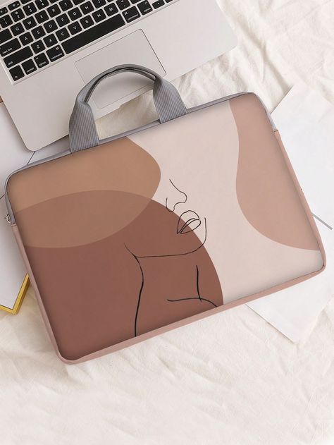 Multicolor  Collar  Fabric  Laptop Bags Embellished   Computer & Office Laptop Cases Aesthetic, Laptop Bag Aesthetic, Laptop Case Aesthetic, Laptop Purse, Laptop Bag Case, Tas Laptop, Flat Drawings, Laptop Pouch, Wishlist 2024