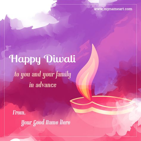 Happy Diwali 2019 With Name Advance Diwali Wishes, Advance Happy Diwali, Diwali Message, Greeting Card Maker, Name Edit, Diwali Quotes, Diwali Greeting Cards, Diwali Photos, Greeting Card Image