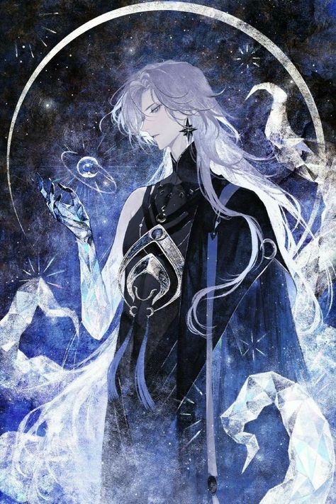 Foto Cartoon, Long White Hair, Gambar Figur, Fete Anime, God Art, 판타지 아트, Character Design Male, Ethereal Art