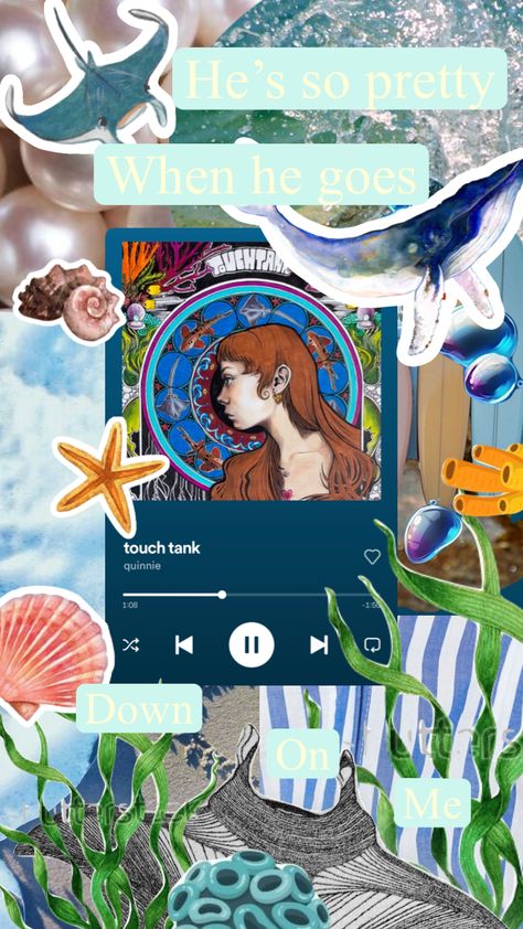 #music #aesthetic #beach #blue #moodboard #touchtank #quinnie #sea Touch Tank Song, Quinnie Touch Tank, Touch Tank Quinnie Aesthetic, Touch Tank Quinnie, Ethereal Theme, Anti Folk, Blue Moodboard, Cali Girl, Beach Blue