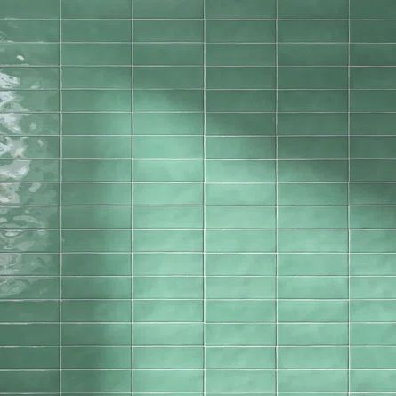 Supreme Tile Borgo 3" x 8" Porcelain Wall & Floor Tile | Wayfair Polished Porcelain Tiles, Porcelain Floor, Green Tile, Porcelain Floor Tiles, Porcelain Flooring, Tile Installation, Tile Samples, Subway Tile, Floor And Wall Tile