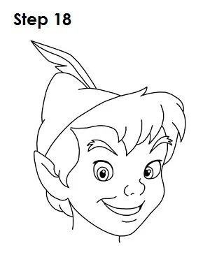 How to Draw Peter Pan Step 18 Disney Tutorial, Peter Pan Drawing, Walt Disney Cartoons, Drawing Disney, Disney Drawing, Cartoon Drawings Disney, Disney Cartoon Characters, Disney Art Drawings, Disney Sketches