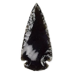 Arrows Gemstone Charms, Pendants and Drops - Fire Mountain Gems and Beads Black Obsidian Arrowhead, Black Obsidian Jewelry, Obsidian Arrowhead, Obsidian Jewelry, Black Obsidian Stone, Flint Knapping, Arrow Head, Obsidian Stone, Beautiful Stones