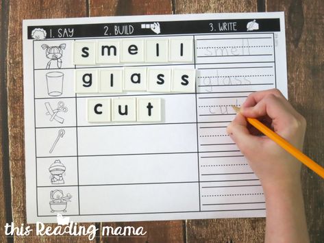 Floss Rule Spelling Mats - Version 2-Level 1 Floss Rule Worksheet, Floss Rule Activities, Welded Sounds, Floss Rule, Double Consonants, Structured Literacy, Short Vowel Words, Orton Gillingham, Letter Worksheets