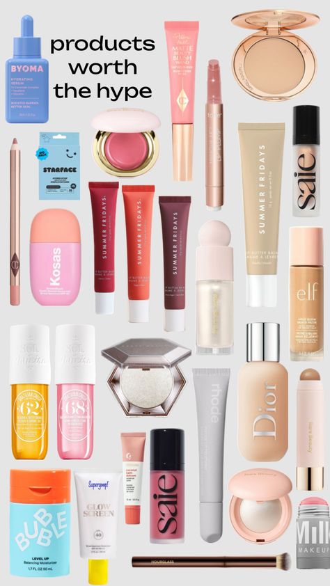 Products that are worth the hype #wishlist #beauty #makeup #sephora #gifts #inspo #outfitinspo #musthaves Products Worth The Hype, Sephora Birthday Gift, Nyc Makeup, Preppy Makeup, Olivia + Core + Aesthetic, Glam Aesthetic, Makeup Sephora, Makeup Bag Essentials, Sephora Skin Care