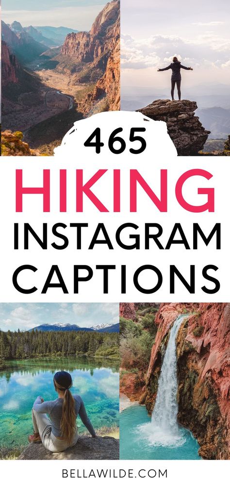 Read this post for the best hiking captions for Instagram! --- nature captions | short captions | funny captions | mountain captions | captions for insta Mountain Pictures With Friends, Nature Caption Ideas, Hiking Captions For Instagram Nature, Captions For Hiking Pictures, Hike Pictures, Couple Instagram Captions, Puns Quotes, Hiking Captions For Instagram, Instagram Post Captions