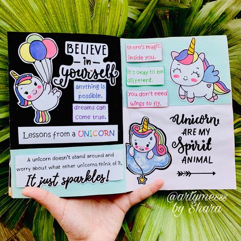 Art Sketchbook Quotes, Unicorn Diary Diy, Unicorn Journal Ideas, Journal Ideas About Friends, Pocket Diary Ideas Art Journals, Quotes Diary Journals, Diary Journal Ideas Aesthetic, Beautiful Diary Journal Ideas, Diary Ideas Creative About Me