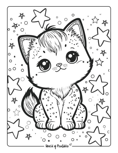 Cat Coloring Pages - World of Printables Cat Coloring Pages Free Printable, Thanksgiving Coloring Book, Fargelegging For Barn, Cat Coloring Pages, Space Coloring Pages, Cat Coloring, Kids Coloring Pages, Love Coloring Pages, Unicorn Coloring