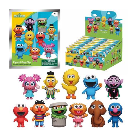 Monogram presents a blind-bagged assortment of 3D Foam Figural Bag Clips based on Sesame Street! Collect all your favorites like Big Bird, Elmo, the Cookie Monster and more! Each character has a sturdy clip attachment so you can take them with you wherever you go! Each blind bag includes one figural bag clip. Figure selection is random. Which one will you get? Collect them all! Elmo Bedroom, Sesame Street Party Favors, Sesame Street Toys, The Cookie Monster, Frijoles Refritos, Baby Taylor, Sesame Street Birthday Party, Sesame Street Party, 1st Birthday Party Themes