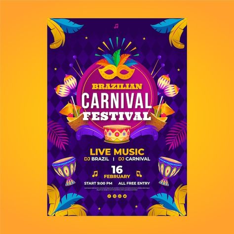 Vintage Carnival Party, Circus Background, Carnival Design, Carnival Background, Vector Gradient, Carnival Festival, Church Graphic Design, Vintage Carnival, Vertical Poster