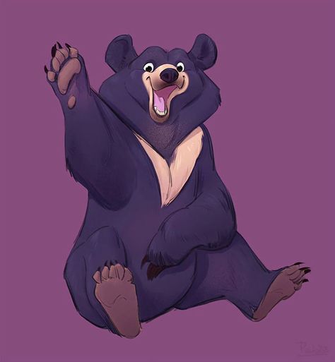 Bear Character Design, Bear Artwork, Bear Character, Bear Drawing, Animal Character, Animal Illustrations, Concept Art Drawing, Bear Art, Animal Sketches