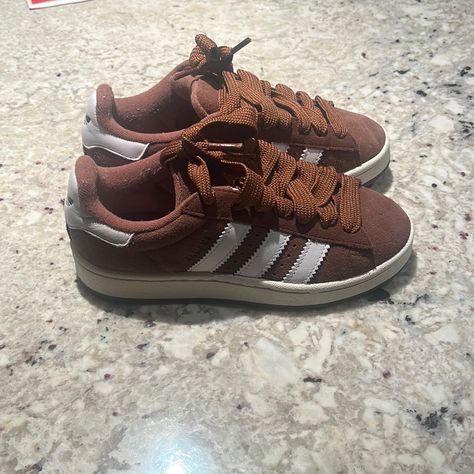 Never Worn Eu 35 1/2 Brown Adidas Campus, Adidas Campus 00, Campus Shoes, Campus 00, Brown Adidas, Adidas Brown, Adidas Campus, Shoes Brown, Shoes Adidas