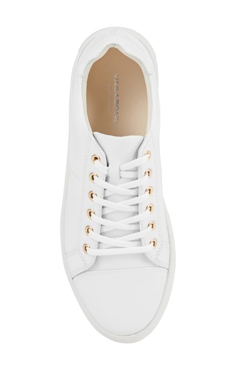 A platform sole kicks up the modern appeal of this fresh and sporty lace-up sneaker. 1 1/2" platform Leather upper and lining/rubber sole Imported White Low-top Platform Sneakers With Vulcanized Sole, White Low-top Platform Sneakers With Stitched Sole, Luxury White Sole Lace-up Platform Sneakers, White Low-top Platform Sneakers With Perforations, White Sole Lace-up Platform Sneakers With Vibram Sole, Chunky Platform, Platform Sneaker, Superga Sneaker, Sneakers White