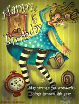 Alice #Birthday #ecard #free  by Cherie Roe Dirksen (click on pic for all the free ecards) Free Ecards Birthday E Cards, E Birthday Cards Free, Electronic Birthday Cards, Birthday E-card, Alice In Wonderland Clocks, Birthday Cards To Print, Free Greeting Cards, Free Ecards, Cards Sign