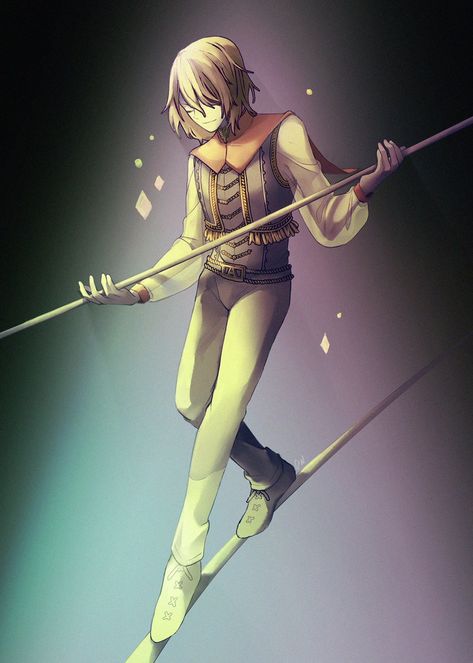 Anime Circus, Rope Walker, Circus Oc, Circus Ideas, Circus Game, Akechi Goro, Circus Outfits, Come One Come All, Circus Aesthetic