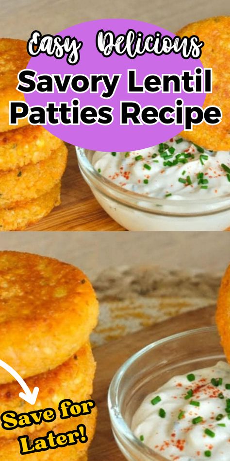 Savory Lentil Patties Lentil Patties Recipe, Lentil Patties, Meat Patties, Turkey Patties, Weight Watchers Smart Points, My Recipe Book, Ww Points, Patties Recipe, Green Lentils