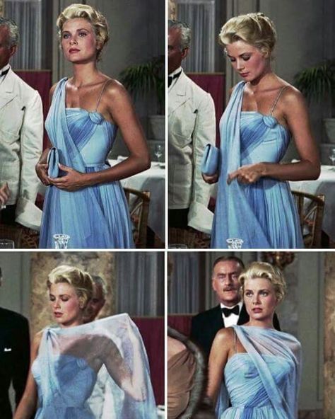 Grace Kelly Dresses, Grace Kelly Style, To Catch A Thief, Classic Hollywood Glamour, Princess Grace Kelly, Old Hollywood Stars, Princess Grace, Vintage Gowns, The Golden Age