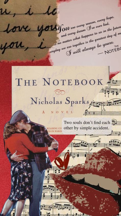 The Notebook Poster Vintage, The Notebook Wallpaper Aesthetic, The Notebook Collage, The Notebook Aesthetic Wallpaper, Dreamy Movies, The Notebook Movie Poster, The Notebook Wallpaper, The Notebook Tattoo, Notebook Scenes