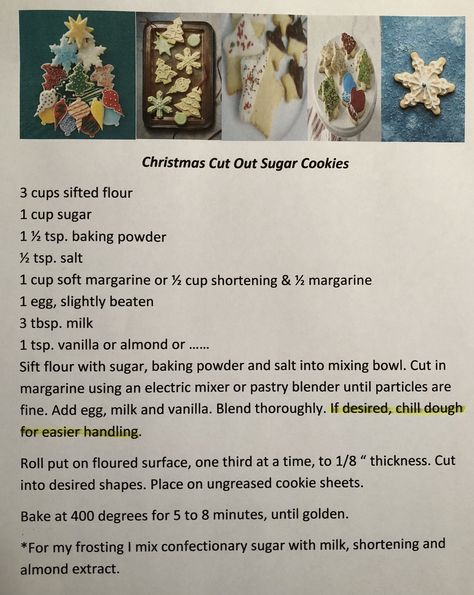 Christmas cut out sugar cookie Christmas Biscuits Recipe, Christmas Biscuits, Cutout Sugar Cookies, Candy Desserts, Dessert Appetizers, Candy Melts, Family Traditions, Christmas Desserts, Christmas Cookies