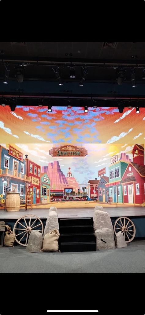 Vbs Wonder Junction, Wonder Junction Vbs Decorations, Wild West Vbs Decoration, Western Vbs Decorations, Wonder Junction Vbs, Wonder Junction Vbs 2025, Wild West Vbs, Vbs Themes Ideas, Cowboy Vbs