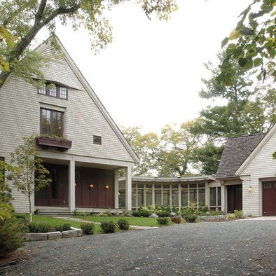 Spaces Breezeway Design, Pictures, Remodel, Decor and Ideas - page 7 Houses With Breezeway To Garage, Two House Connected, Garage Expansion, Breezeway To Garage, Tea2 Architects, Breezeway Mudroom, Garage Breezeway, Enclosed Breezeway, 1920 Bungalow