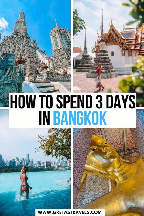 Bangkok 4 Day Itinerary, 2 Days In Bangkok, Traveling To Thailand, Bangkok Packing List, Thailand Island Hopping, Bangkok Guide, Bangkok Tourist, Bangkok Itinerary, Bangkok Travel Guide