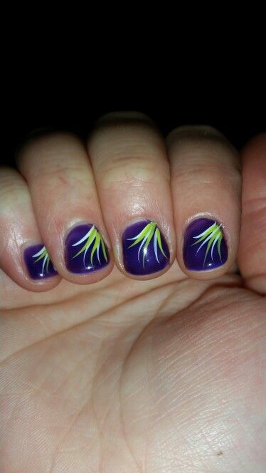 Royal Blue And Lime Green Nails, Navy Blue And Lime Green Nails, Purple And Lime Green Nails, Green And Purple Nails Ideas, Purple And Green Nails Design, Green And Purple Nails, Purple And Green Nails, Lime Green Nails, Navy Nails