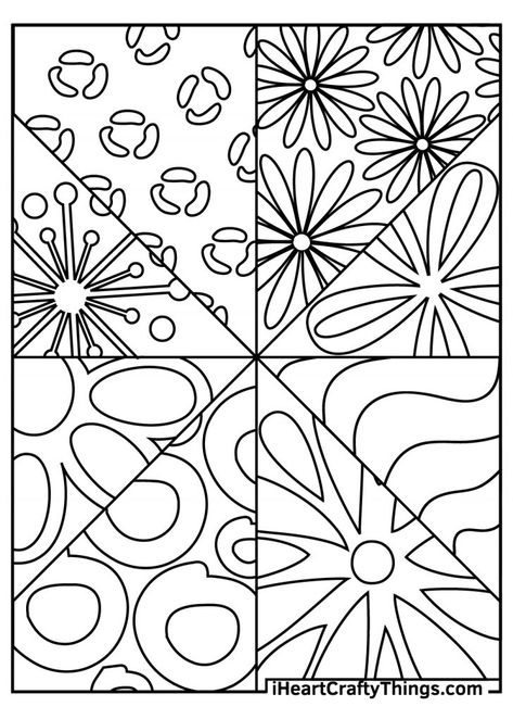 Aesthetic Colour In Pages, Abstract Easy Drawing, Astetic Coloring Pages, Quilt Pattern Coloring Pages, Minimalistic Coloring Pages, Printable Coloring Sheets Aesthetic, Coloring Pages Bold And Easy, Cute Coloring Pages Aesthetic Easy, Free Adult Coloring Printables Simple