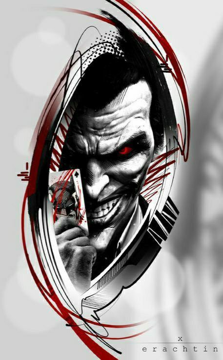 Diesel Tattoo, Arte Trash Polka, Joker Face Tattoo, Joker Tattoos, Trash Polka Art, Tatuaje Trash Polka, Trash Polka Tattoo Designs, Tattoo Trash, Joker Tattoo Design