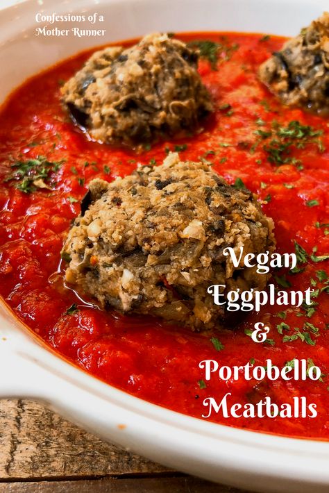 How to make Eggplant Portobello Meatballs everyone will love Eggplant Mushroom, Mushroom Meatballs, Vegan Eggplant, High Protein Vegan Recipes, Portobello Mushroom, Eggplant Recipes, Healthy Eating Tips, Meatless Meals, Mushroom Recipes