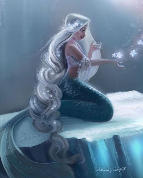 Mermaid Artwork, Mermaid Illustration, Mermaid Wallpapers, Fantasy Mermaids, Siren Mermaid, Mermaid Fairy, Mermaid Drawings, Karakter Disney, Mermaid Pictures