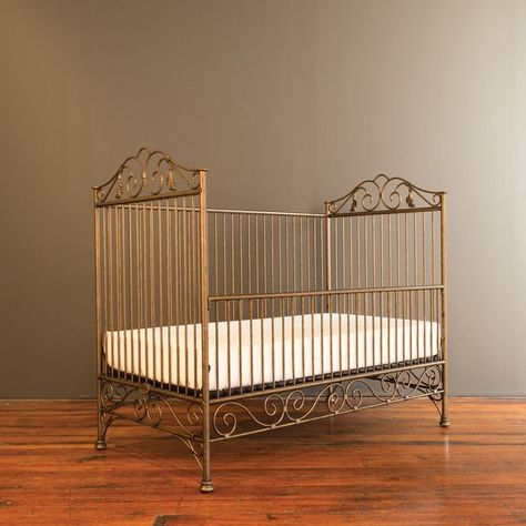 Inspired by antique french wrought iron cribs, this gorgeous heirloom is timelessness and elegance made real. For even more value, add the optional toddler bed conversion kit and continue the life of this fantastic crib into the toddler years. All of our cribs are designed to the highest safety standards and meet or exceed those set by the U.S. Consumer Product Safety Commission and American Society for Testing and Materials. Each crib is tested by independent laboratories for compliance with... Iron Crib, Babies Pics, Vintage Baby Nursery, Baby Nursery Inspiration, Bird Nursery, Best Crib, Dream Nurseries, Luxury Baby, Convertible Crib