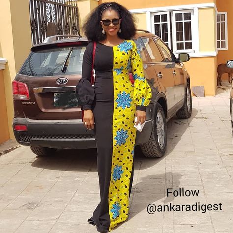 👈 follow @ankaradigest for more💛💚 ~DM @socialmediatemple to grow your followers~ . . . . . . . #Ankaradigest #ankarazone #ankarafashion… Nigerian Ankara Styles, Plain And Pattern, Nigerian Ankara, Nigerian Fashion Ankara, Trendy Ankara Styles, Ankara Long Gown Styles, Lace Gown Styles, African Dresses Modern, African Wear Dresses