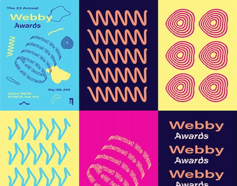 Webby Awards identity on Behance Identity Artwork, Interactive Advertising, Webby Awards, Great Inventions, Maxon Cinema 4d, Custom Nikes, Video Film, Website Branding, Visual Design