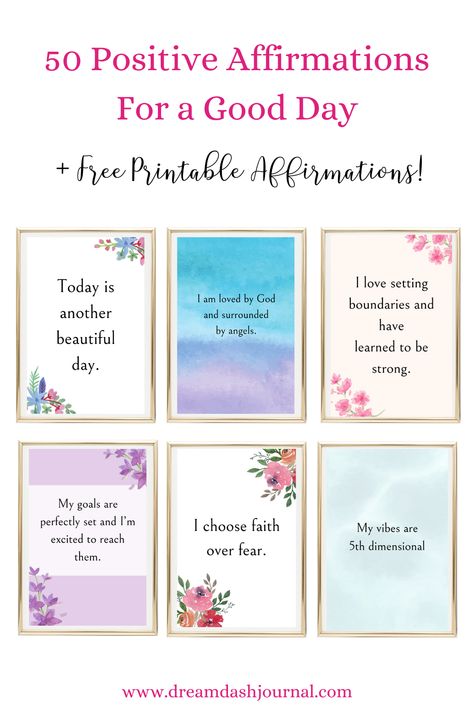 These positive affirmations quotes will increase your inspiration for a good day! Get 11 free printable affirmation cards too, no sign up needed. #positiveaffirmations #affirmations #inspiration #positivity #positivequotes #happiness #printables #freeprintables Words Of Affirmation Printables, Christian Affirmation Cards, Happy Thoughts Quotes Positivity, Free Affirmation Cards, Free Printable Affirmation Cards, Counseling Printables, Quotes Frame, Affirmation Printables, Printable Affirmations