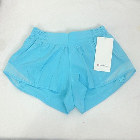 Nwt Lululemon Women's Hotty Hot Lr Short 2.5" Lined Sz 6 Cyan Blue Sold Out Online Style Lw7aw9r Cyan Blue Size 6 Waist 12" Laying Flat Rise11 " Inseam 2.5" Nwt Lululemon Blue Activewear For Running, Lululemon Casual Blue Bottoms, Lululemon Summer Nylon Activewear, Lululemon Nylon Activewear For Summer, Lululemon Yoga Bottoms, Lululemon Yoga Bottoms For Summer, Lululemon Summer Yoga Bottoms, Lululemon Blue Workout Bottoms, Blue Stretch Lululemon Bottoms