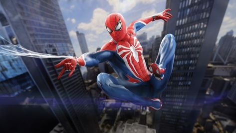 Marvel's Spider-Man 2 4K Wallpaper for Mobile phone Spiderman Ps4 Wallpaper, Wallpaper Spider Man, New Spiderman Movie, Spiderman Painting, Spiderman Images, Spider Man Ps4, Spiderman Web, Superman And Spiderman, Spiderman 2