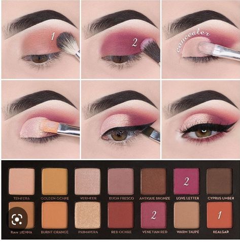 Kuas Makeup, Teknik Makeup, Koleksi Makeup, Liner Tutorial, Honey Balayage, Make Up Designs, Aesthetic Blonde, Makeup Pictorial, Mekap Mata