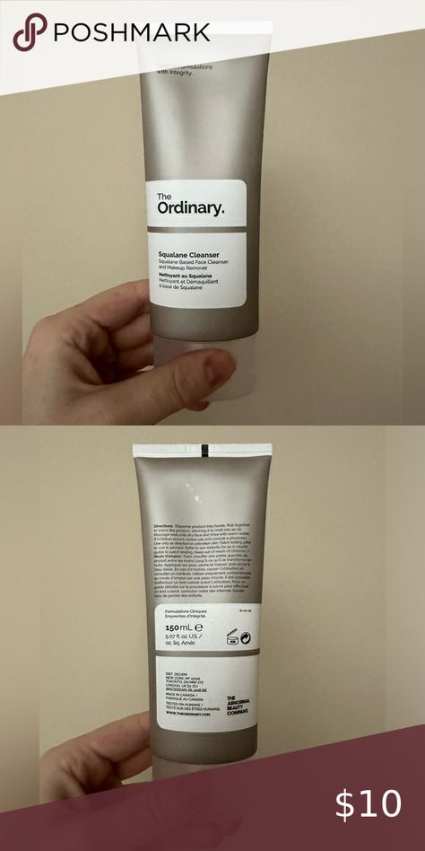 The Ordinary squalane cleanser Ordinary Squalane, Squalane Cleanser, The Ordinary Squalane, Face Cleanser, Makeup Remover, The Ordinary, Closet, Make Up Remover