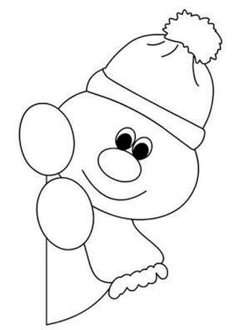 Coloring Pages For Preschool, Snowman Coloring, Snowman Coloring Pages, Christmas Window Painting, Coloring Pages Winter, Paper Christmas Decorations, Christmas Window Decorations, Christmas Applique, Christmas Classroom