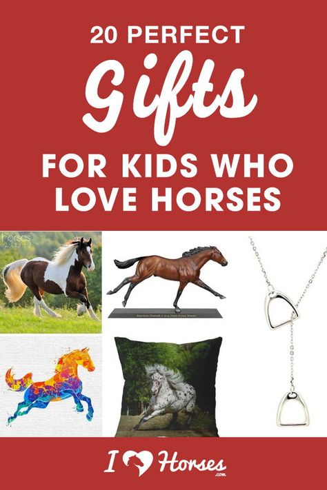 Do you have a kid on your list that is crazy about horses? Is a horse or a pony at the top of every wish list? If so, then this is THE list of gifts for you! | #horses #ponies #equine #kids Horse Gifts For Girls Kids, Diy Gifts For Horse Lovers, Birthday Presents For Girls, Horse Books, Horse Trainer, Horseback Rider, Equestrian Gifts, Horse Diy, A Pony