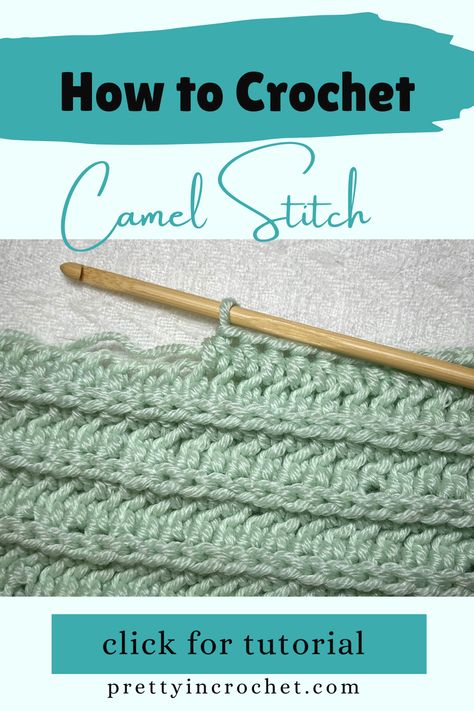 Learn to crochet the camel stitch. Easy crochet tutorial and pattern. Camel Stitch Crochet, Crochet Stitch Tutorial, Spring Toddler, Half Double Crochet Stitch, Stitch Tutorial, Crochet Fabric, Easy Stitch, Stitch Crochet, Double Crochet Stitch